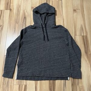 J. Crew Womens Sz S Heather Gray Oversized Hoodie Sweatshirt Cotton Blend Fleece